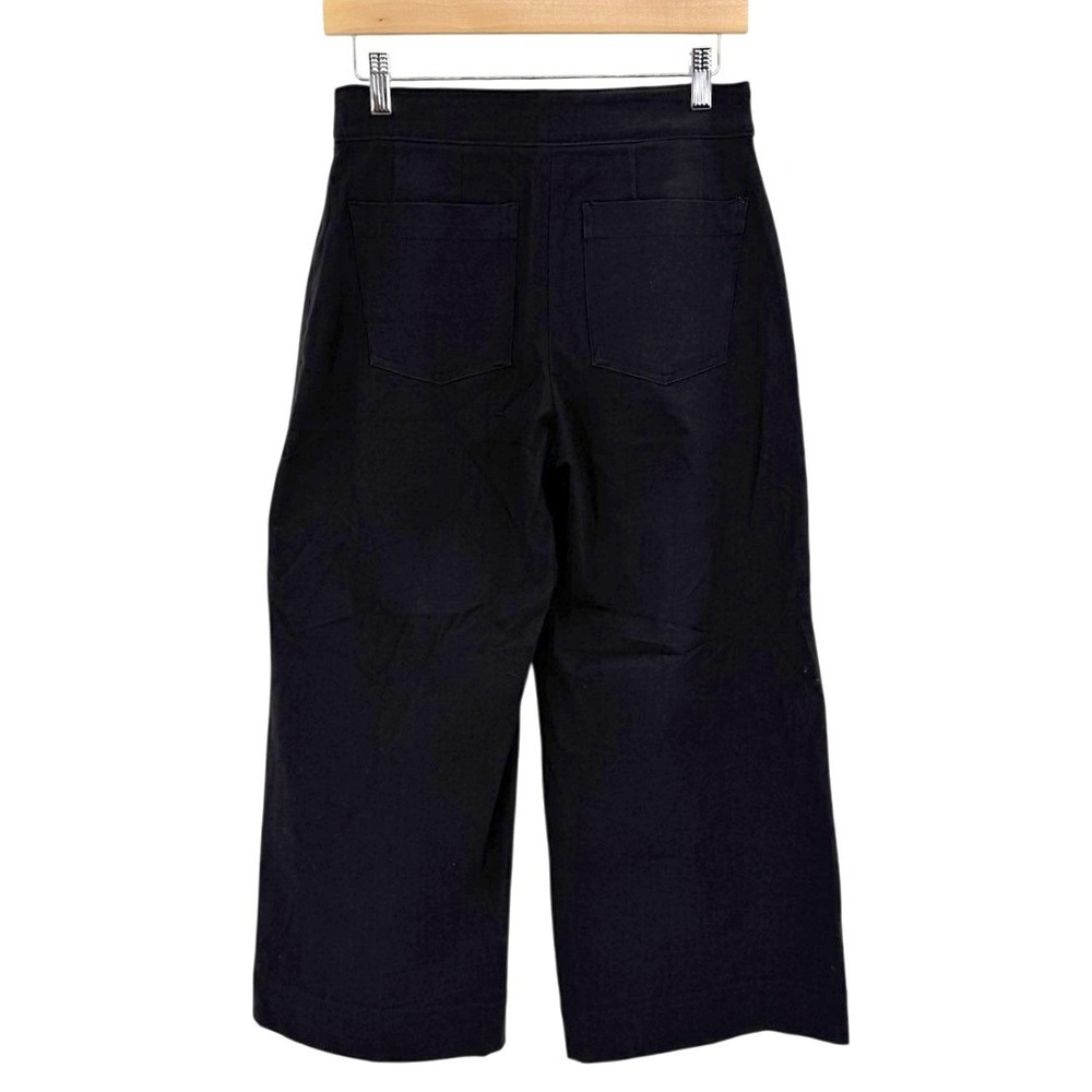 Spanx Womens Size Small On The Go Wide Leg Crop Pant Black Stretch High Rise - Picture 6 of 12